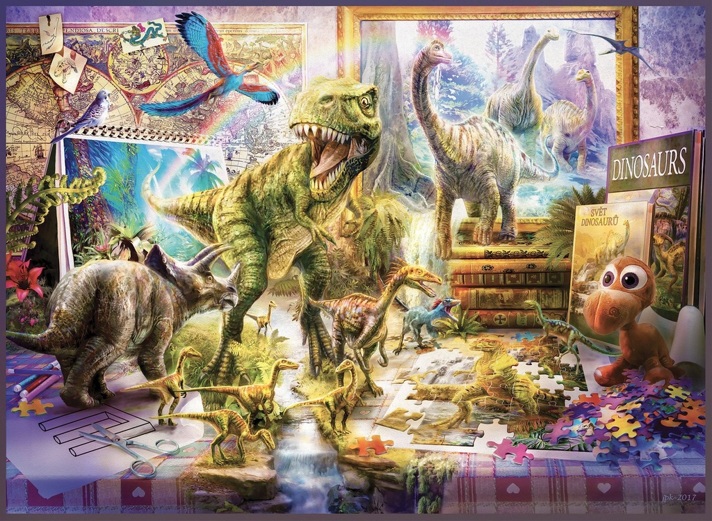 Dino Toys Come Alive Puzzle 1000 Teile