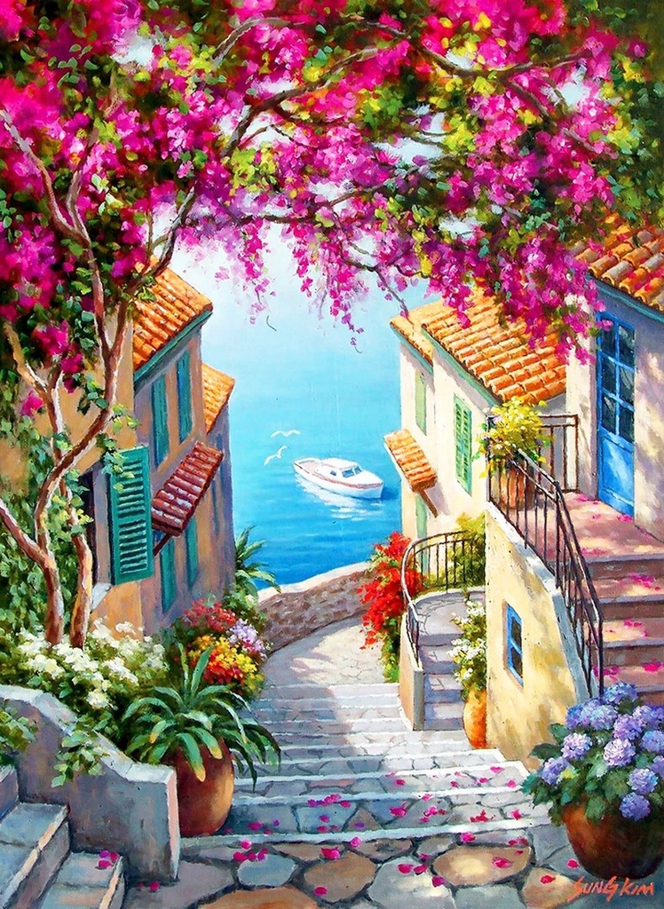 Stairs-to-the-Sea-Puzzle-1000-Pieces-1000-Teile-Puzzle-1088-2